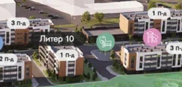 
   Продам 1-комнатную, 37 м², ДЗЕНПАРК, литер 10

. Фото 2.