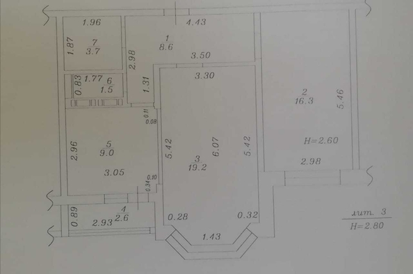 
   Продам 2-комнатную, 61 м², Крылова ул, 13к3

. Фото 29.