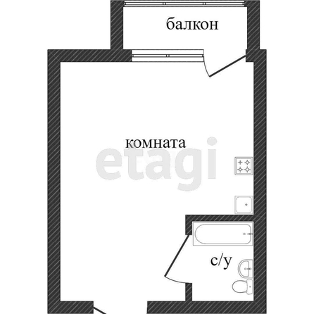 
   Продам студию, 25.8 м², Героя Пешкова ул, 14/1

. Фото 1.