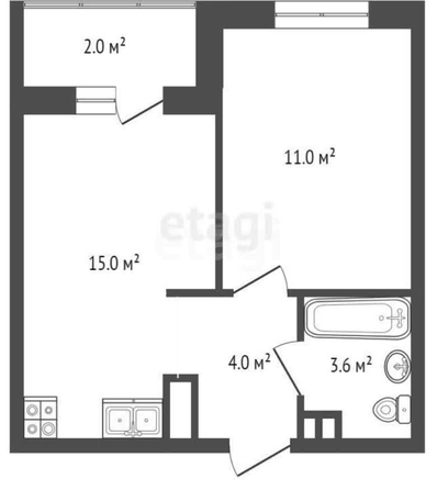 
   Продам 1-комнатную, 32.1 м², Героя Пешкова ул, 14

. Фото 1.