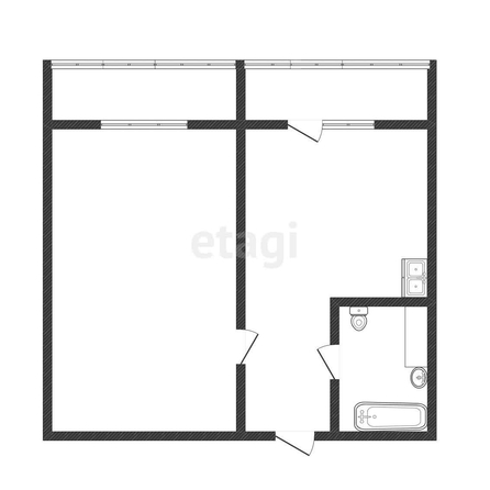 
   Продам 1-комнатную, 36.7 м², Котлярова Н.С. ул, 17

. Фото 14.