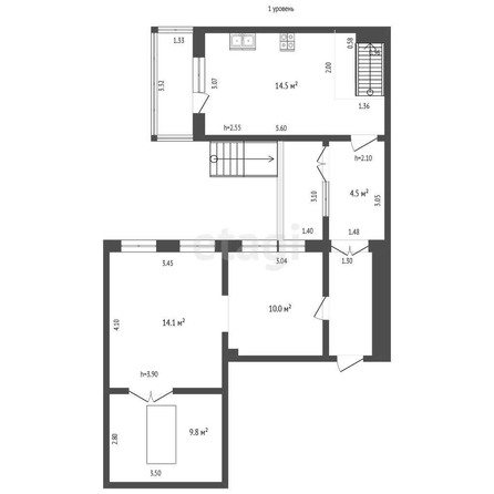 
   Продам 2-комнатную, 63.4 м², Комсомольская ул, 45

. Фото 28.