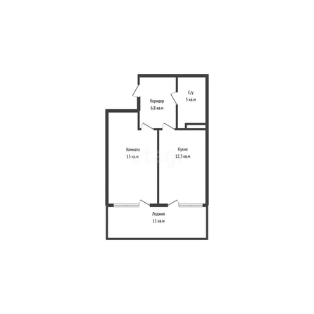 
   Продам 1-комнатную, 38.4 м², Кирилла Россинского ул, 3/1

. Фото 1.