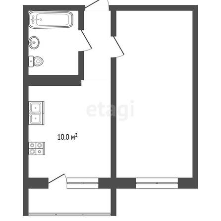 
   Продам 1-комнатную, 34.37 м², Российская ул, 257/7

. Фото 10.