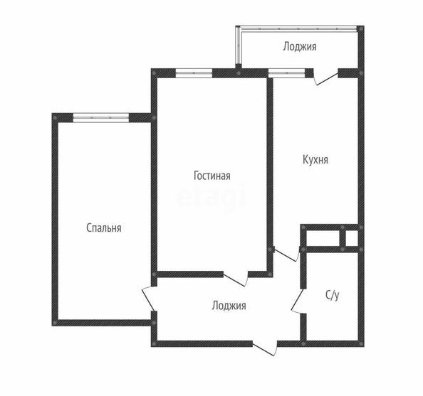 
   Продам 2-комнатную, 47.7 м², Петра Метальникова ул, 40

. Фото 1.