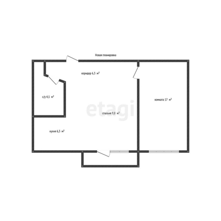 
   Продам 2-комнатную, 43.5 м², Селезнева ул, 86/1

. Фото 12.