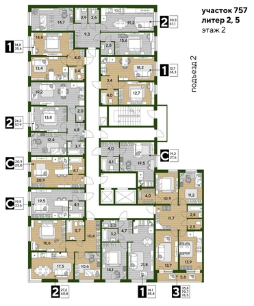 
  Продается 1-комн. квартира, 38.3 м², ЖК DOGMA PARK (Догма парк), литера 22
. Фото 1.