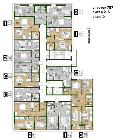 
  Продается 1-комн. квартира, 38.6 м², ЖК DOGMA PARK (Догма парк), литера 22
. Фото 1.