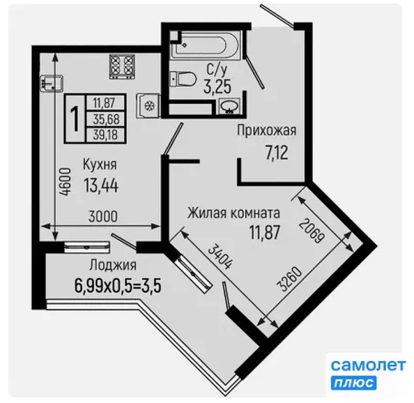 
  Продается  квартира, 39.2 м², ЖК Botanica Hills (Ботаника Хилс), лит 1
. Фото 5.