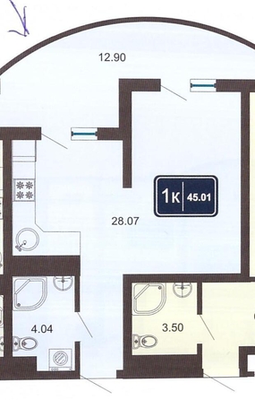 
  Продается 1-комн. квартира, 45 м², ГК Marine Garden Sochi (Марине), к 8
. Фото 13.