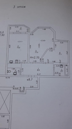 
  Продается 2-комн. квартира, 60 м², Ленинградская ул, д. 81
. Фото 12.