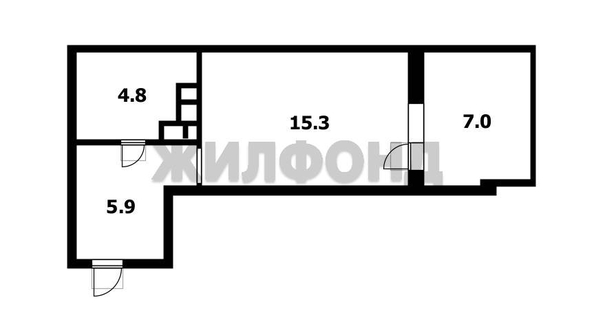 
  Продается 1-комн. квартира, 26 м², МКР Любимово, 16 квартал литер 1
. Фото 15.