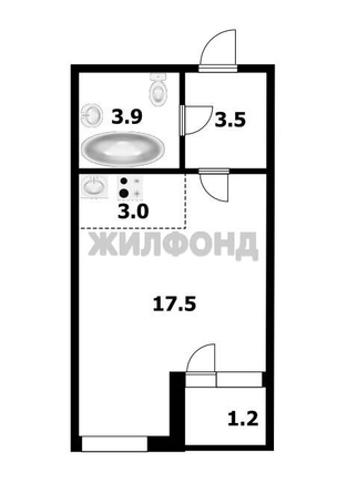 
  Продается студия 27.5 м². Фото 15.