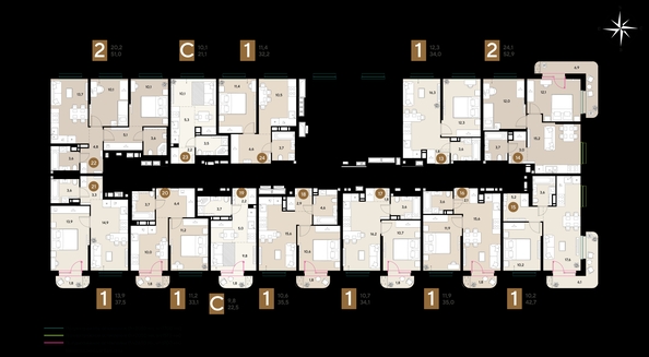 
  Продается 1-комн. квартира 35 м², в ЖК ГРЕЙД, литер 13. Фото 2.