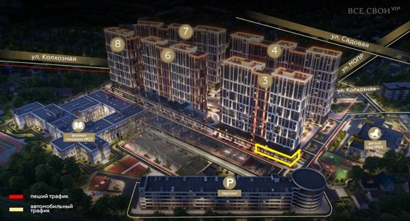 
  Продается офис 79.3 м², в ЖК Все Свои ВИП, литера 3. Фото 2.