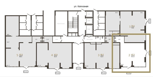 
  Продается офис 47.3 м², в ЖК Все Свои ВИП, литера 3. Фото 1.