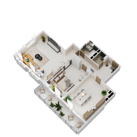 
  Продается 2-комн. квартира 97.05 м², в ЖК Золотой Берег, литер 5. Фото 1.