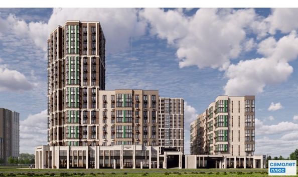 
  Продается 2-комн. квартира 76.8 м², в ЖК Парковый, литер 1. Фото 2.
