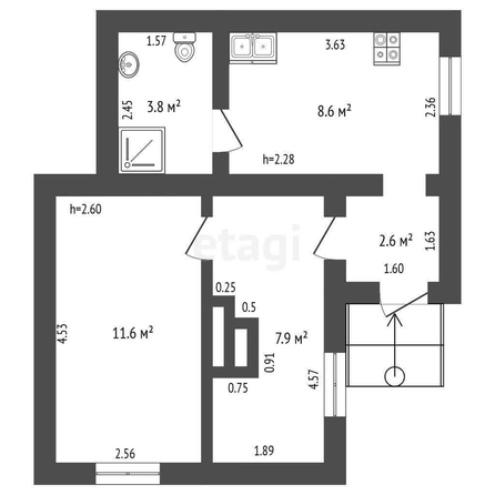 
  Продается дом 34.5 м². Фото 24.