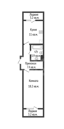 
  Продается 1-комн. квартира 40.5 м², в ЖК Бауинвест, литера 5.1. Фото 1.