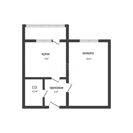 
  Продается 1-комн. квартира 35 м². Фото 1.