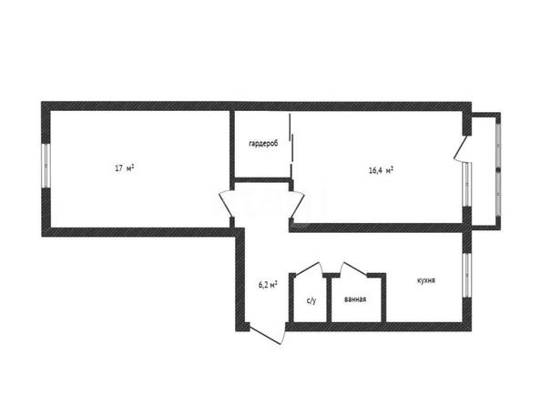 
  Продается 2-комн. квартира 47.6 м². Фото 1.