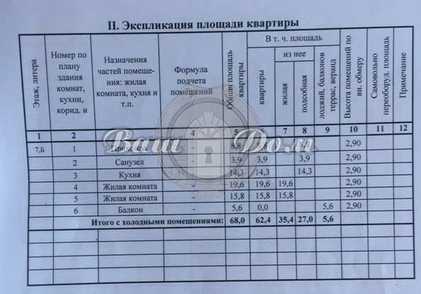 
   Продам 2-комнатную, 68 м², Крымская ул, 19к1

. Фото 8.