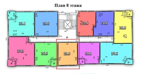 
   Продам 1-комнатную, 23.9 м², Тимирязева ул, 12А

. Фото 10.