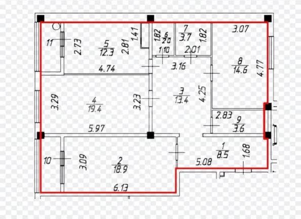 
  Продается 3-комн. квартира 96.4 м². Фото 12.
