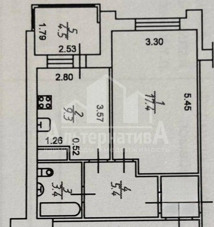 
  Продается 1-комн. квартира 40 м². Фото 11.