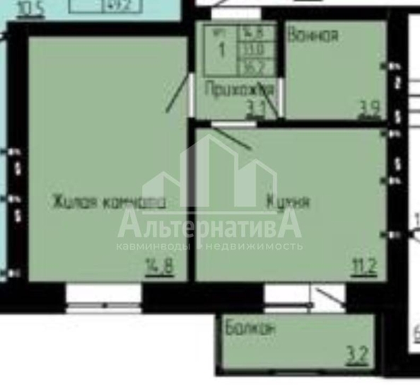 
  Продается 1-комн. квартира, 36.2 м², Никольская ул
. Фото 2.