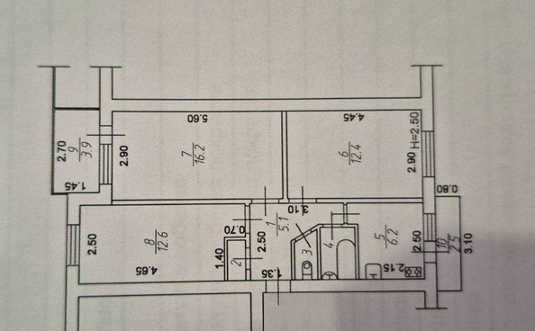 
  Продается 3-комн. квартира, 57.1 м², Цандера проезд
. Фото 16.