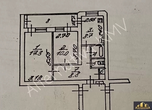 
  Продается 2-комн. квартира 54 м². Фото 12.