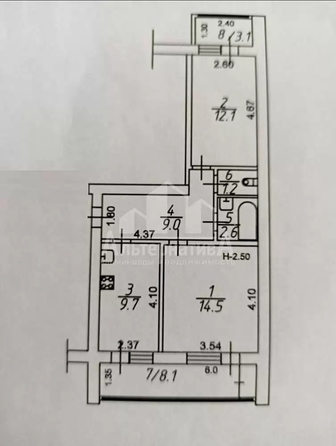 
  Продается 2-комн. квартира 57.2 м². Фото 18.