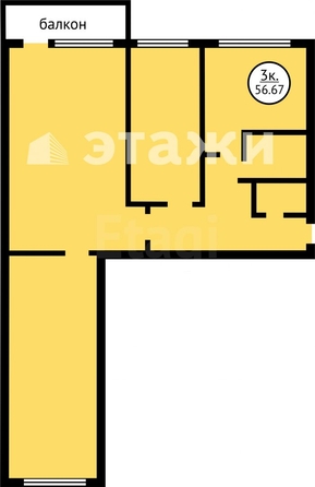 
   Продам 3-комнатную, 63 м², Ленина ул, 397/7

. Фото 12.