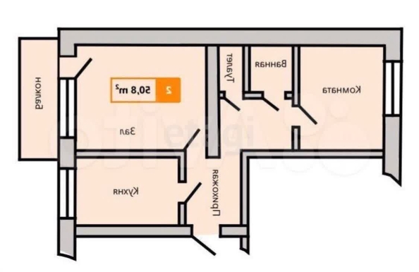 
   Продам 2-комнатную, 51 м², Новая ул, 10

. Фото 17.