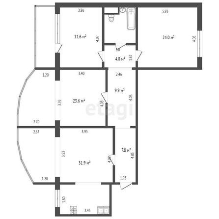 
   Продам 3-комнатную, 125 м², Р.Люксембург ул, 29

. Фото 12.