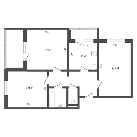 
   Продам 3-комнатную, 86 м², Тухачевского ул, 28/1

. Фото 10.