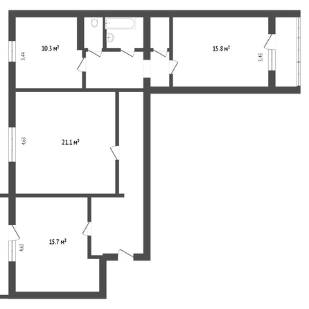 
   Продам 3-комнатную, 67.9 м², Серова ул, 480

. Фото 12.