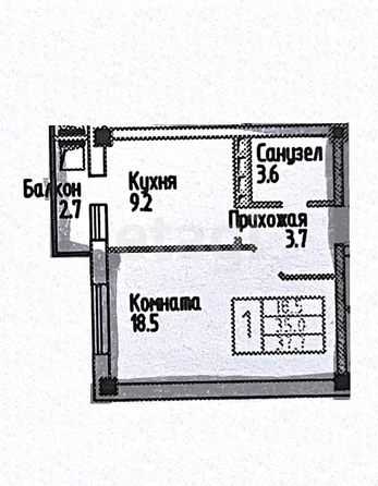 
   Продам 2-комнатную, 45 м², Таманская ул, 1

. Фото 6.