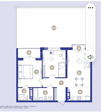 
  Продается 2-комн. квартира, 70.02 м², Широкая ул
. Фото 4.