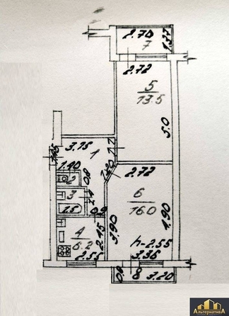 
   Продам 2-комнатную, 45.6 м², Героев Медиков ул

. Фото 12.