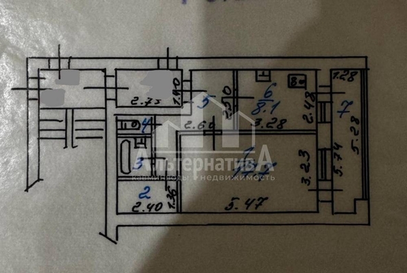 
   Продам 2-комнатную, 42.8 м², Водопойная ул

. Фото 27.