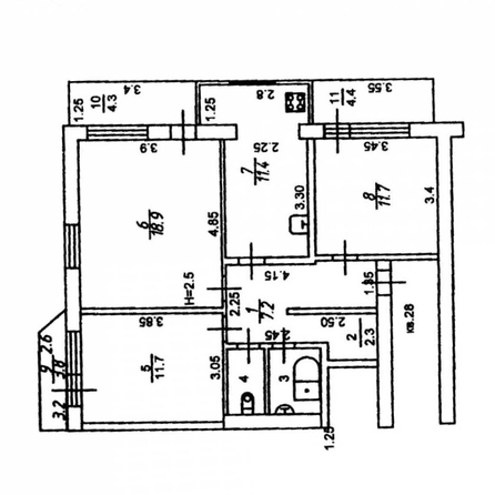 
  Продается 3-комн. квартира, 62.7 м², Широкая ул
. Фото 24.