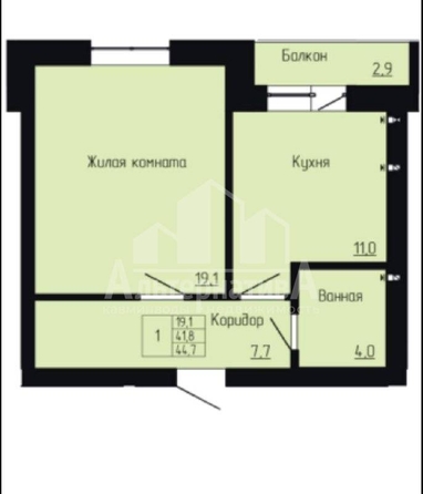 
  Продается 1-комн. квартира, 44.7 м², Орджоникидзе ул
. Фото 1.