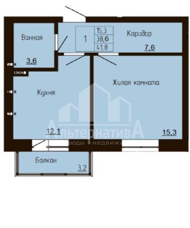 
  Продается 2-комн. квартира, 41.8 м², Орджоникидзе ул
. Фото 2.