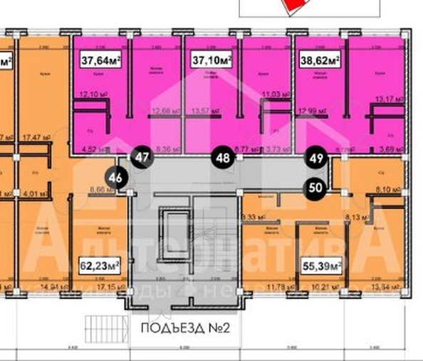 
   Продам 1-комнатную, 37.1 м², Благодатная ул

. Фото 6.