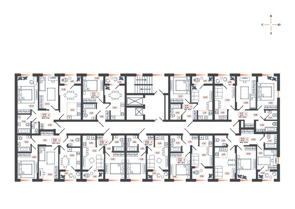 
  Продается 2-комн. квартира 58.15 м², в ЖК Темп, дом 1. Фото 21.