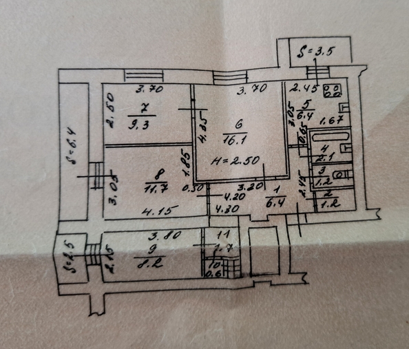
  Продается 4-комн. квартира 80 м². Фото 33.