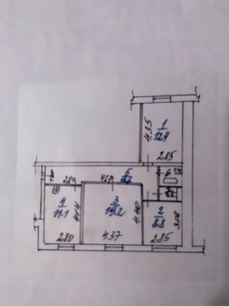 
  Продается 3-комн. квартира 69 м². Фото 38.
